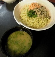 「秋味　銀鮭とキノコの和えつけ麺(秋限定)」@ラーメン大至の写真