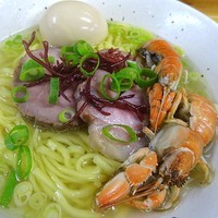 「アナジャコ塩ラーメン（限定）800円」@麺屋 玲の写真