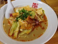 「ピリ辛野菜ラーメン」@ちりめん亭 甲府下石田店の写真