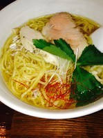 「季節のらーめん（塩松茸ver.）時価（この日は¥850）」@らーめん かねかつの写真