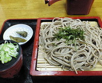 「ざるそば　５５０円」@薮川そば食堂の写真