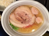 「銀笹塩ラーメン +半鯛飯」@麺処 銀笹の写真