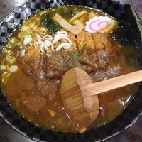 「カツカレーラーメン　850円」@中華工房 彩煌の写真