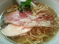 「季節のらーめん（塩）秋Ver.￥時 価」@らーめん かねかつの写真