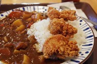 「唐揚げカレー並」@すき家 諏訪町店の写真