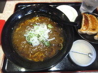 「カレーラーメン580円(こってり＆味濃いめ)＋にんにく無料」@麺王 柏東口店の写真