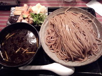 「かしわ南蛮つけめん（全粒粉・大盛・冷盛）930円」@三ツ矢堂製麺 御徒町店の写真