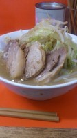 「豚ましラーメン大盛り+豚めし」@らーめん いごっそうの写真