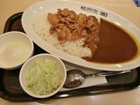 「スタミナカレーシングルＭ＋コールスロー\700」@東京スタミナカレー365 秋葉原道場の写真