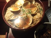 「はまぐりそば1000円（小鉢付き）」@手打そば 大庵の写真