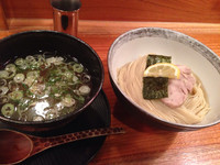 「鶏塩つけ麺」@龍旗信 京都店の写真