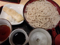 「いか天せいろ330円＋二枚盛り60円」@小諸そば 新橋店の写真