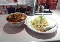 「冷し味噌野菜950円，大盛り60円」@蒙古タンメン 中本 目黒店の写真