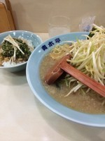 「ネギラーメン＋ダシ丼」@ラーメン青木亭 西新井店の写真