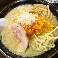 「ネギ味噌ラーメン　800円」@らーめん 元の写真