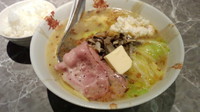 「きのことキャベツの塩バタ〜らーめん＋ライス(平日ランチ無料)」@麺処 かっすい55の写真