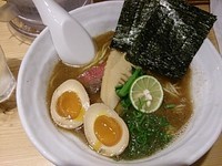 「煮干醤油SOBA＋味玉」@銀座 篝の写真
