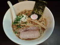 「【限定】濃厚にぼしそば追い焼き干しver.\800」@おおぜき中華そば店の写真