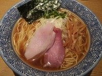 「「限定」」秋刀魚ソバ６８０円」@煮干中華ソバ 宮庵の写真