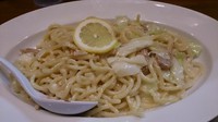 「気まぐれアキラ式パスタ  ガーリックレモンクリーム780円」@ラーメンアキラの写真
