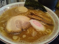 「濃厚魚介中華そば+味玉トッピング　800円」@中華食堂 尽者の写真