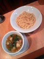「白醤油つけそば８００円」@Japanese Soba Noodles 蔦の写真