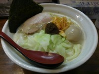 「熟成練り醤油らーめん（並盛）　＋味玉：サービス券」@『   』（無銘）の写真