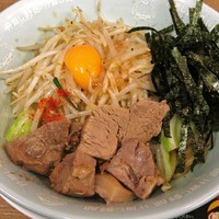 「汁無し野郎￥６８０」@野郎ラーメン 西武新宿駅前店の写真