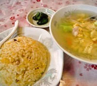 「チャーハン（スープ付き）750円」@昇華 観音店の写真