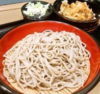 「かき揚げ丼セット」@名代 富士そば 高田馬場駅店の写真