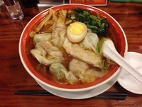 「三種盛り雲呑麺（醤油）」@広州市場 西新宿店の写真