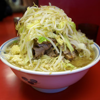 「麺マシ 大豚ダブル 950円 やさいましましにんにく !」@ラーメン二郎 ひばりヶ丘駅前店の写真