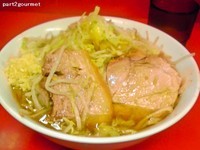 「小ラーメン 「ニンニクヤサイチョイマシ」(650円)」@ラーメン二郎 茨城守谷店の写真