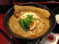 「おすすめセットＡ（バラカツカレー麺 + ごはん） + チーズ」@高円寺らー麺しんやの写真