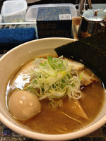 「【限定】奥多摩山女魚の中華そば 750円」@らーめん 五ノ神製作所の写真