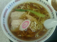 「ラーメン＆半カレー」@ひまわり亭の写真