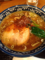 「Cセット(けんけん香麺+中華粥小)」@麺・粥 けんけんの写真