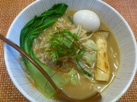 「【福バルメニュー】牛骨味噌らーめん＋味玉（クーポン）」@麺 ten しばふの写真