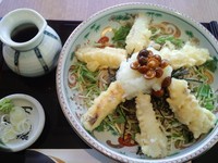 「冷やし揚げもちそば1080円」@そば ご膳 つゞらお本店の写真