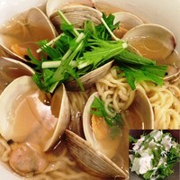 「濃厚貝出汁ホンビノスラーメン（サラダ，コーヒー付き）」@URA963の写真