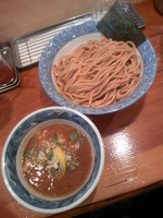 「濃厚つけ麺（胚芽麺・大盛）８００円」@道玄坂マンモスの写真