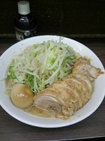 「大ダブル野菜ニンニク味玉 計980円」@ラーメン二郎 横浜関内店の写真