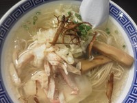 「秋枯れ塩そば」@濃厚鶏豚骨魚介つけ麺 かず屋の写真