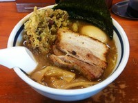 「阿闍梨ラーメン醤油 叉焼：バラ肉　かき揚げ：季節の限定」@麺や 阿闍梨の写真