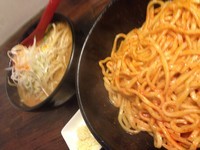 「辛味噌つけめん（辛あつ盛り）890」@麺処 花田 上野店の写真