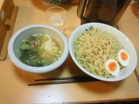 「つけ麺　ひるがお盛り（麺大盛）」@塩専門 ひるがお 東京駅店の写真