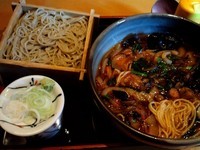 「スタミナラーメン800円＋半もり（そば）350円」@桜蕎庵 正乃家の写真