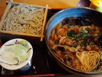 「半もり（そば）350円＋スタミナラーメン800円」@桜蕎庵 正乃家の写真