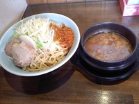 「つけ麺、特盛、辛揚げ」@郎郎郎の写真
