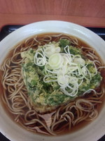 「天ぷら（春菊）そば350円」@そば処 一心庵 渋谷店の写真